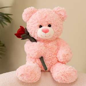Venta al por Mayor de Peluches, Osito de Peluche Rosa, Juguete de Peluche para Aliviar el Estrés, Regalo de San Valentín, Juguete de Decoración para el Hogar de Algodón PP Súper Suave - Product Image 2