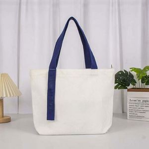 Customized Logo <b>Medium</b> Grocery Cotton Canvas Shopping <b>Tote</b> <b>Bag</b> High Quality Large Capacity Recycled Shoulder Strap Yixin Brand - Product Image 1
