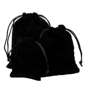 Sac à cordon en daim réutilisable de haute qualité, pochette cadeau en velours pour bijoux, montres, bagues, écouteurs, coiffes et emballages - Product Image 1