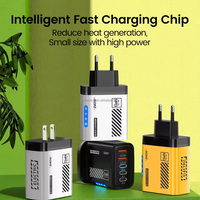 Chargeur Mural USB-C 240W 5 Ports Quick Charge 3.0 Type-C pour Téléphone Portable Charge Rapide Adaptateur de Voyage
