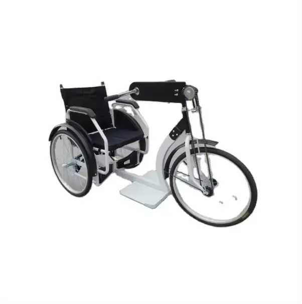 Triciclo con manivela manual plegable al por mayor, sillas de ruedas para discapacitados y ancianos