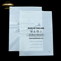 Sacs d'expédition biodégradables en amidon de maïs PLA avec fermeture éclair, imprimés avec logo personnalisé GRS, pour l'emballage de chaussures et de vêtements