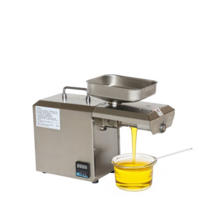 Presse à huile de sésame 304, pressage à froid et à chaud, rendement élevé, capacité de 3 à 6 kg/h, mini extracteur d'huile pour usage domestique - Product Image 1