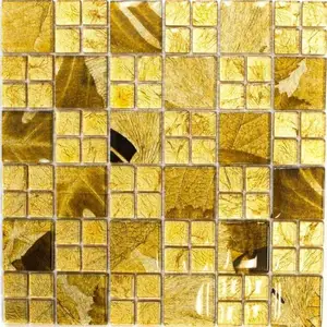Rose Gold màu vuông với hình dạng kim cương tự dính bevel backsplash tường gạch gương kính Gạch Mosaic