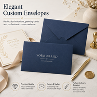 Enveloppes à bulles en kraft écologiques personnalisées avec logo en feuille d'argent, enveloppes de luxe texturées pour cartes d'invitation, de vœux et de courrier professionnel