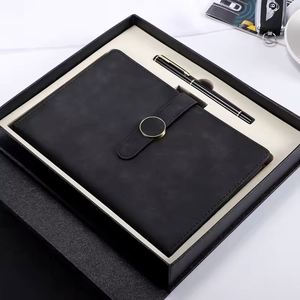 Custom Logo PU Leather Magnetic Closure Business Gift <b>Set</b> <b>Notebook</b> With Box Pen Planner A5 Journal Office Diary Hardcover Notes - Product Image 4