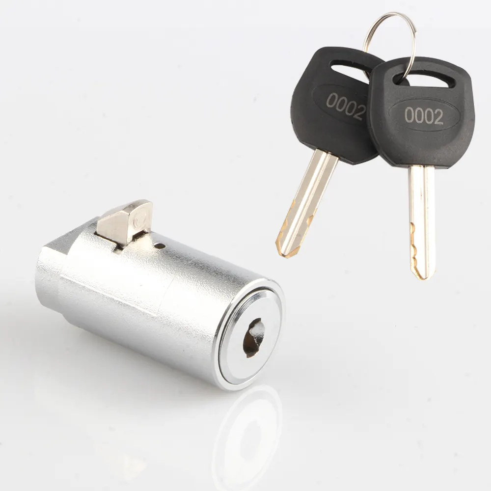High security JK520 Zinc Alloy Cam Lock 19mm Keyed Cam Lock for Cabinets and Vending Machines