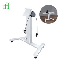 Chariot pour ordinateur portable moderne et durable à ressort à gaz, pneumatique, robuste, réglable en hauteur, pour poste de travail assis-debout