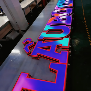 Letras de Canal LED RGB Personalizadas, Programables, con Cambio de Color, Iluminación Frontal, Letrero Acrílico 3D, Letrero para Tienda, Fachada, Edificio - Product Image 6