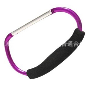 Zinc Alloy D Shape Carabiner With EVA Padding For Outdoor Sports And Games - Product Image 1