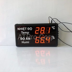 Panneau d'affichage de température et d'humidité LED industriel AT-THMT-S Fabriqué au Vietnam - Product Image 3