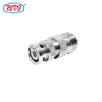 Adaptateur convertisseur coaxial RF en laiton 50 Ohms, prise mâle BNC vers prise femelle SO239 UHF, pour connecteurs d'antennes, en stock, directement de l'usine