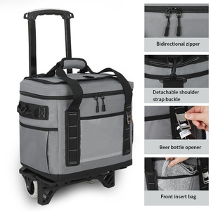 Sac <span class=keywords><strong>isotherme</strong></span> <span class=keywords><strong>à</strong></span> roulettes grande capacité, étanche, personnalisé, pour le camping, les pique-niques et la plage - Product Image 4
