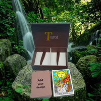 Offre Spéciale incroyable jeux de cartes à jouer personnalisé papier impression oracles tarot jeu de cartes avec boîte