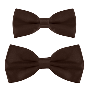 Nœuds Papillon Unisexe Tendance en Soie et Polyester, Couleur Unie, Ajustables, Faits Main, Personnalisables pour Smoking, Mariage, Fête – Noir et Blanc - Product Image 1