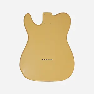Corps de guitare Alder TL, finition brillante jaune beurre, composants de guitare Telecaster, bricolage - Product Image 3
