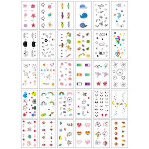 Autocollant de tatouage non toxique, imperméable, imprimé UV, finition brillante, couleurs vives, pour la décoration d'événements et les fêtes. - Product Image 6