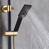 Ensemble de douche mural de haute qualité pour salle de bain d'hôtel, système de douche pluie en laiton avec cartouche céramique, robinet de bain moderne