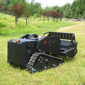 Tondeuse à gazon tout-terrain intelligente 4 temps sans fil télécommandée sur chenilles avec fonction de retour de paille - Product Image 1