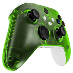 EXtremeRate Clear Green <b>Grip</b> Custom Accessories Side Rails Panels <b>Grip</b> Cover Faceplate Shell for Xbox Series X S <b>Controller</b> - Product Image 3