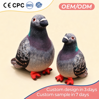 Peluche personnalisée réaliste en forme de pigeon, jouet en peluche bionique, oiseau simulé pour les zoos, les boutiques de cadeaux et la vente en gros