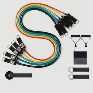 Juego de 11 Bandas Elásticas de Resistencia de Látex Natural, Duraderas y Portátiles, para Ejercicio Físico, Gimnasio, Entrenamiento - Product Image 1