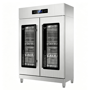 Armadio di Disinfezione Verticale Commerciale in Acciaio Inox a 1/2/3 Porte, Grande Capacità, Circolazione d'Aria Calda ad Alta Temperatura - Product Image 4