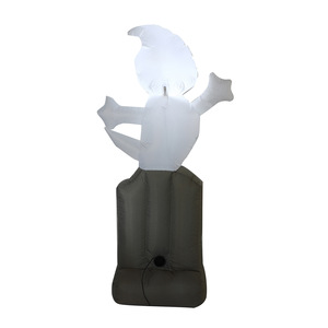 โมเดลผีเป่าลมสีขาวรูปหลุมศพ ของตกแต่งเทศกาลในสวน - Product Image 4
