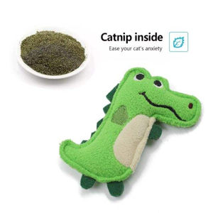 Stock Bulk <strong>Cat</strong> Soft Stuffed Toy Cute Crinkle Plush <strong>Funny</strong> Flat Alligator <strong>Catnip</strong> Interactive Chew Toy for <strong>Cat</strong> - Product Image 2
