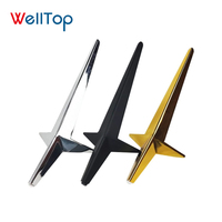 WELLTOP - Patas Metálicas para Muebles Personalizados, Estilo Europeo de Lujo, Base de Sofá Cama Cromada Dorada, Diseño Moderno para Exteriores, Dormitorio, Hospital