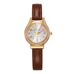 Women Quartz Watch Easy to Read Arabic <strong>Numerals</strong> Simple Small Dial Leather Strap Lady Delicate Reloj <strong>De</strong> Mujer Montre Femme - Product Image 1