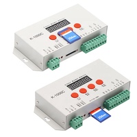 Ws2801 Ws2811 DMX512 RGBW Kartu SD, Pengontrol Strip Led Rgb K-1000C Dapat Diprogram
