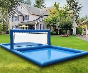 Red de <span class=keywords><strong>Voleibol</strong></span> Inflable para <span class=keywords><strong>Playa</strong></span>, Adultos y Niños, Certificación CE, Garantía de 3 Años, Material de PVC de 0.9 mm, Capacidad de 100-500 kg - Product Image 2