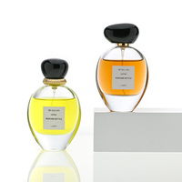 Flacon de parfum de luxe 30ml 50ml 75ml 100ml en verre transparent vide avec pulvérisateur et autocollants personnalisés – Ensemble complet d'emballage cosmétique
