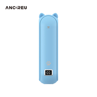Ventilador de Mano Recargable USB Mini Portátil, Refrigeración de 3 Velocidades, Diseño Plegable, Linterna, Funciona con Batería de 4000 mAh, para Coche y Hogar