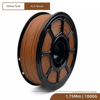 YOSOO OEM Grosir Filamen 3D PLA Isi Kayu Ceri 1.75mm 1kg Gulungan Butiran Gelap Anti Melengkung Dekorasi Kerajinan DIY Pencetakan FDM 190C