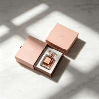 Boîte à tiroir rigide de conception personnalisée, boîte-cadeau de luxe en carton rigide pour flacon de parfum, soin de la peau, sérum en verre, avec fermeture à tiroir et insert en EVA