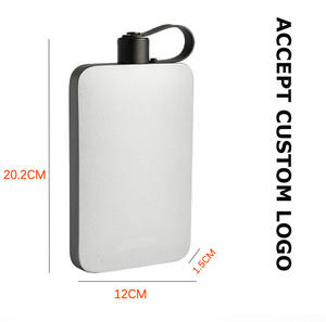 A5 17oz Stainless Steel Powder Coated Hip Flask for Whiskey square Custom logo for Wine <strong>Water</strong> Portable with Lid <strong>Water</strong> <strong>Bottle</strong> A3 - Product Image 3