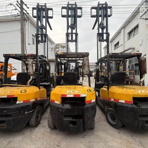 FD2.5/3/4/5/7/10/15/16/25/30-Ton <b>Used</b> Diesel TCM FD30 FD50 FD70 FGZN30 Forklift with Three Master for WAREHOUSE - Product Image 1