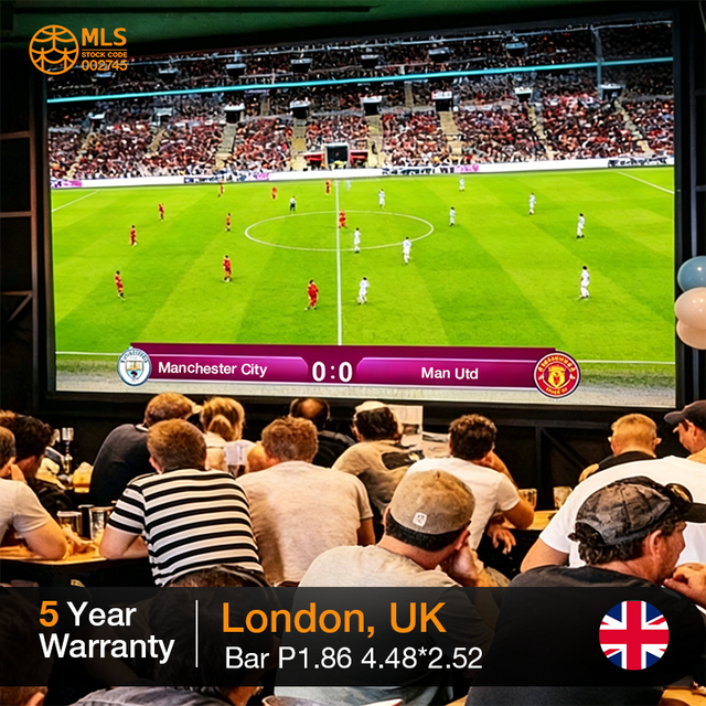 HD P1.86 Indoor  LED Display Screen LED Video Wall for Sports Bar Football Match Live Broadcast Factory Direct Sales