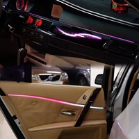 Kit d'éclairage ambiant SJC Car 256 couleurs pour BMW Série 5 E60 modèles 2004-2006, éclairage LED Symphony intérieur, accessoires décoratifs auto