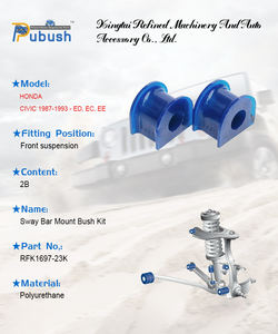 Kit all'ingrosso della boccola di supporto della barra antirondoniera anteriore in poliuretano per HONDA <span class=keywords><strong>CIVIC</strong></span> 1987-1993 - <span class=keywords><strong>ED</strong></span>, EC, EE RFK1697-23K - Product Image 6