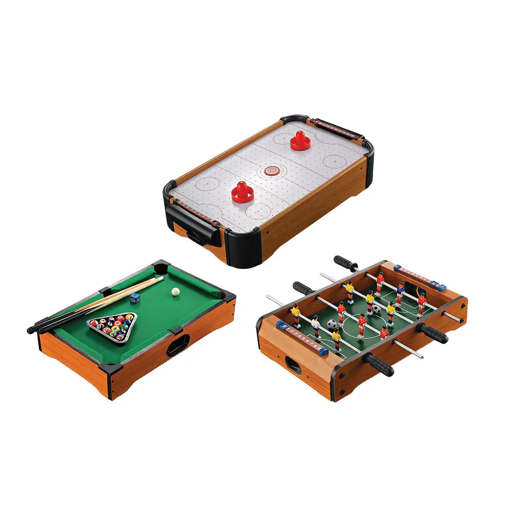 New High Quality Wood Toys Table Soccer Football mini Air Hockey Table Top Indoor Sports Games Tabletop air hockey for Kids Gift