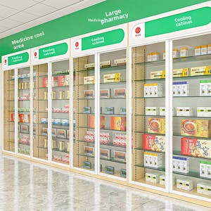 Comptoir de pharmacie en bois massif, armoire à médicaments occidentaux, vitrine de pharmacie, spécifiquement conçu pour les cliniques et les hôpitaux - Product Image 4