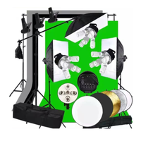 Kit Complet de Photographie Professionnel pour Studio Photo, Éclairage Softbox 50x70, Support de Fond, Cadre de Toile de Fond, Trépied, Réflecteur avec Sac de Transport