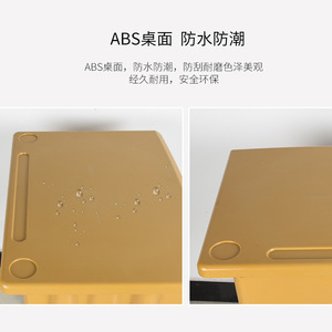 Conjunto de escritorio y silla ajustables de acero, color verde hierba, diseño moderno para uso escolar - Product Image 5