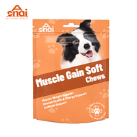 Suplemen Kesehatan Anjing Premium Protein Tinggi Penambah Massa Otot Soft Chews OEM Pemrosesan Cepat Penyerapan Pembentuk Otot Kesehatan Hewan Peliharaan