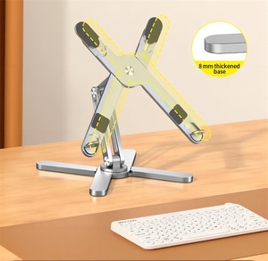 <span class=keywords><strong>Support</strong></span> pour <span class=keywords><strong>ordinateur</strong></span> <span class=keywords><strong>portable</strong></span> réglable avec base rotative à 360 degrés, <span class=keywords><strong>support</strong></span> léger pour <span class=keywords><strong>ordinateur</strong></span> <span class=keywords><strong>portable</strong></span> pour la maison, le bureau, les voyages, compatible avec MacBook Dell <span class=keywords><strong>HP</strong></span> - Product Image 6