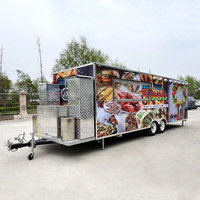 Camion de nourriture avec cuisine complète, remorque de nourriture Mobile de 7 m, dubaï, Offre Spéciale