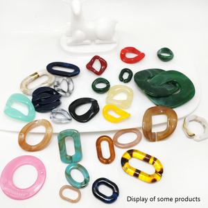 Hongchao fadeless di alta qualità a mano acrilico + lega di alluminio della catena della borsa della signora di plastica acrilico catena a maglia di protezione Ambientale - Product Image 6